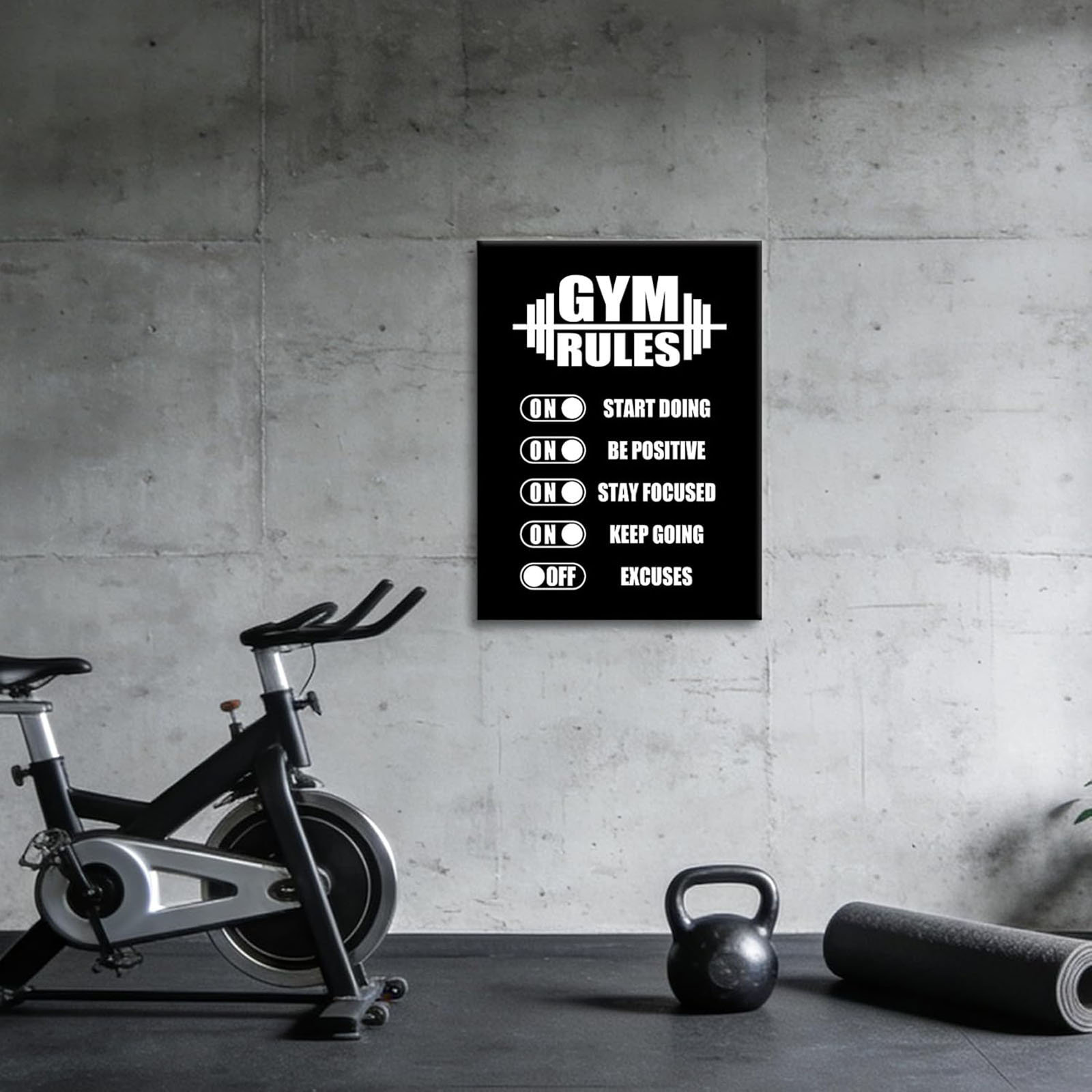 Wrought Studio™ Inspirational Poster Wall Art Motivational Quotes Gym ...